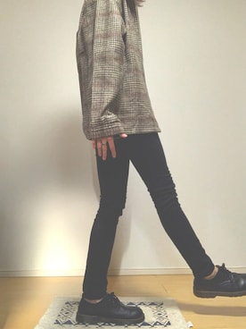 「ZIP FIVE（ジップファイブ）のアイテム（ブルゾン）」を使った、RIKU さん（レディース・165cm）の春コーディネート