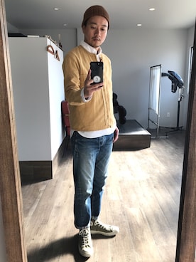 「remilla（レミーラ）のアイテム」を使った、tkoさん（メンズ・175cm）の冬コーディネート