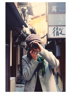 「no brand（ノーブランド）のアイテム（トレンチコート）」を使った、かずきち_京都さん（メンズ・173cm）の冬コーディネート