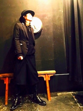 「superNova.（スーパーノヴァ）のアイテム（スラックス）」を使った、Rosyさん（メンズ・176cm）の冬コーディネート