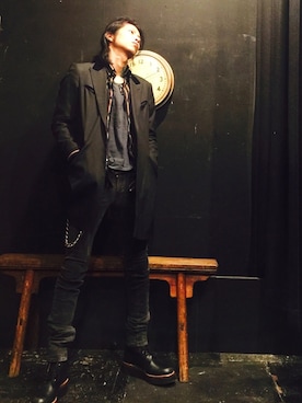 「ROLL（ロール）のアイテム（ジャケット/アウター）」を使った、Rosyさん（メンズ・176cm）の冬コーディネート