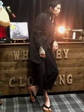 「SKULL（スカル）のアイテム」を使った、Rosyさん（メンズ・176cm）の夏コーディネート