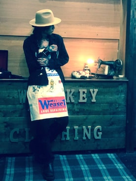 「SKULL（スカル）のアイテム」を使った、Rosyさん（メンズ・176cm）の夏コーディネート