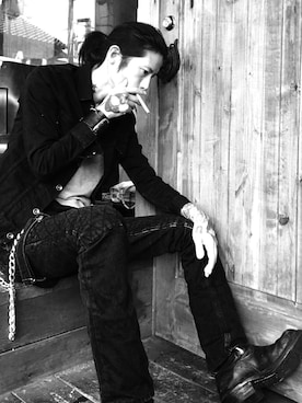 「SKULL（スカル）のアイテム」を使った、Rosyさん（メンズ・176cm）の夏コーディネート