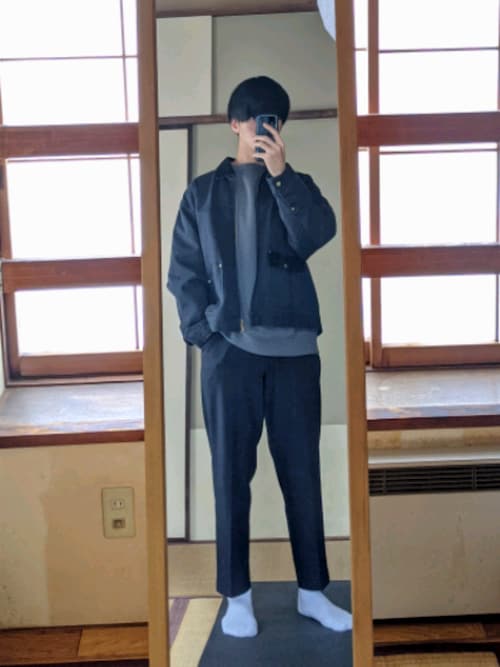 monkey time DUCK ZIP JACKET/ダックジャケット 黒 MONKEY TIME（モンキータイム）の「＜monkey time＞ DUCK ZIP