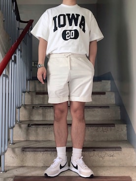 「OUTSTANDING（アウトスタンディング）のアイテム」を使った、프랭크さん（メンズ・170cm）の春コーディネート