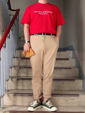 「SPAO（スパオ）のアイテム」を使った、프랭크さん（メンズ・168cm）の夏コーディネート