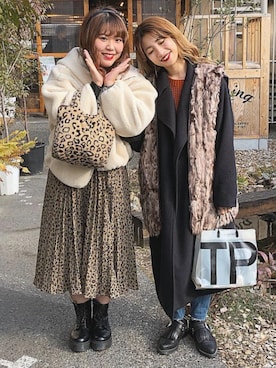 「JAM（ジャム）のアイテム（ジャケット/アウター）」を使った、kaakoさん（レディース・151cm）の冬コーディネート
