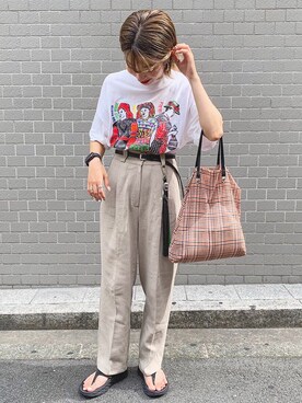 「MARE（マーレ）のアイテム」を使った、kaakoさん（レディース・150cm）の夏コーディネート