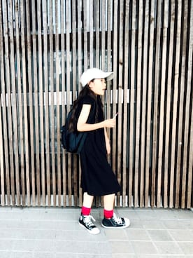 「AZUL by moussy（アズールバイマウジー）のアイテム（ワンピース/ドレス）」を使った、riii→a♡さん（キッズ・126cm）の夏コーディネート