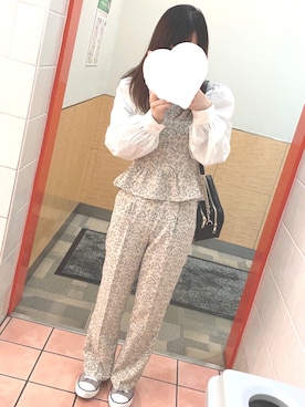 「アプレジュール」｜「アイテム（Tシャツ/カットソー）」を使った、まあ。さん（レディース・154cm）の春コーディネート