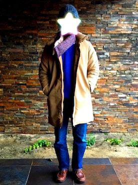 「アイテム（ブルゾン）」を使った、Toyaさん（メンズ・175cm・30代）の冬コーディネート