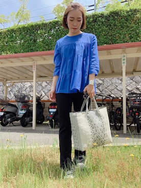 「アイテム（バングル/リストバンド）」を使った、BORIさん（レディース・155cm・20代）の春コーディネート