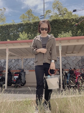 「アイテム（バングル/リストバンド）」を使った、BORIさん（レディース・155cm・20代）の夏コーディネート
