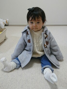 nanasaberさん（キッズ・70cm）の冬コーディネート
