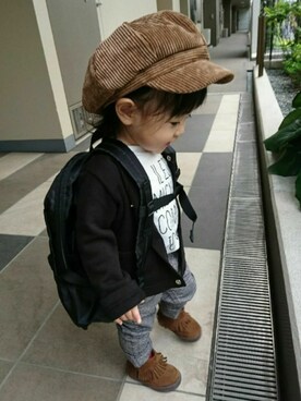 nanasaberさん（キッズ・80cm）の秋コーディネート