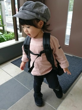 nanasaberさん（キッズ・80cm）の秋コーディネート