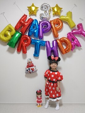 「アイテム（ラッピングキット、ゴールド系）」を使った、nanasaberさん（キッズ・90cm）の冬コーディネート