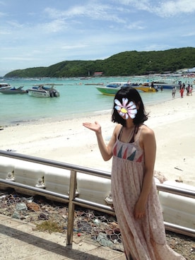 「水着」｜「アイテム（ワンピース/ドレス）」を使った、misatoさん（レディース・156cm）の夏コーディネート