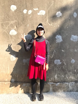 「STAFF ONLY（スタッフオンリー）のアイテム」を使った、YIWENさん（レディース・165cm）の秋コーディネート
