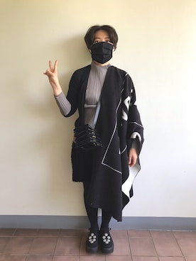 アンリアレイジ　ビッグブランケット ANREALAGE “ANREALAGE”ビッグブランケットを使った人気