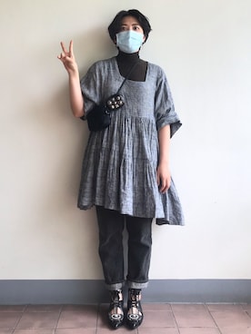 YIWENさん(レディース・165cm)の春コーディネート