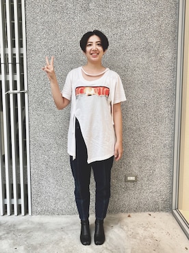 「tabiboots」｜YIWENさん（レディース・165cm）の夏コーディネート