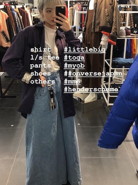 「LITTLEBIG（リトルビッグ）のアイテム」を使った、rio  shimizuさん（レディース・164cm）の春コーディネート