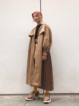 「Ameri（アメリ）のアイテム（ジャケット/アウター）」を使った、rio  shimizuさん（レディース・164cm）の秋コーディネート