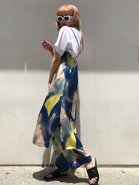 「JOINT WORKS（ジョイントワークス）のアイテム（ワンピース/ドレス）」を使った、rio  shimizuさん（レディース・164cm）の夏コーディネート