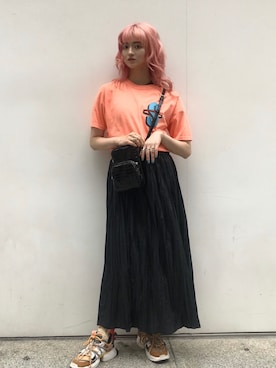 「Casselini（キャセリーニ）のアイテム」を使った、rio  shimizuさん（レディース・164cm）の夏コーディネート