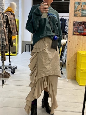 「DAIRIKU（ダイリク）のアイテム」を使った、rio  shimizuさん（レディース・164cm）の秋コーディネート