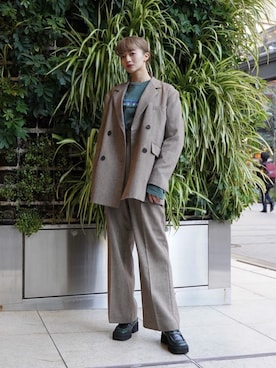「JOINT WORKS（ジョイントワークス）のアイテム（ジャケット/アウター）」を使った、rio  shimizuさん（レディース・164cm）の秋コーディネート