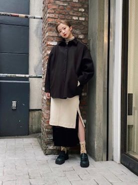 「J.C.M（ジェーシーエム）のアイテム」を使った、rio  shimizuさん（レディース・164cm）の冬コーディネート