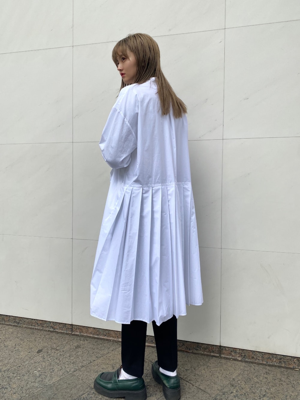 【MM6 MAISON MARGIELA】シャツワンピース Shirt Dress MM6 Maison Margiela Digital print cotton shirt dress MM6