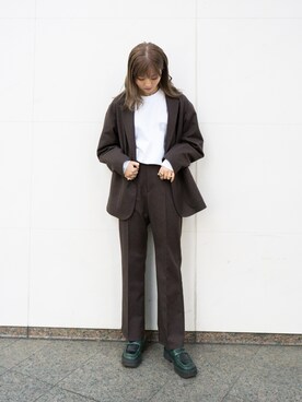 「JOINT WORKS（ジョイントワークス）のアイテム（ジャケット/アウター）」を使った、rio  shimizuさん（レディース・164cm）の冬コーディネート