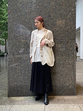 「JOINT WORKS（ジョイントワークス）のアイテム（ジャケット/アウター）」を使った、rio  shimizuさん（レディース・164cm）の春コーディネート