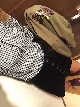 「Polo Ralph Lauren」｜「アイテム（ミリタリージャケット）」を使った、ENUさん（レディース・165cm）の秋コーディネート