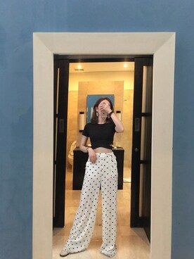 「PULL&BEAR（プルアンドベア）のアイテム（チノパンツ）」を使った、甜食玩家さん（レディース・169cm）の春コーディネート