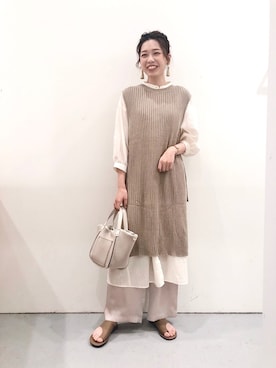 「アイテム（シャツワンピース）」を使った、まつぴさん（レディース・164cm・20代）の夏コーディネート