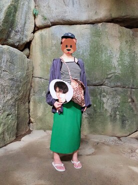 「LOWRYS FARM」｜「アイテム（ビーチサンダル）」を使った、やさん（レディース・163cm）の夏コーディネート