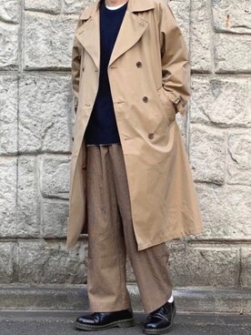 「レイヤードstyle」｜「アイテム（その他）」を使った、るか。さん（メンズ・172cm）の冬コーディネート