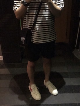「TOPMAN（トップマン）のアイテム（スラックス）」を使った、Kevin Tanさん（メンズ・165cm）の夏コーディネート