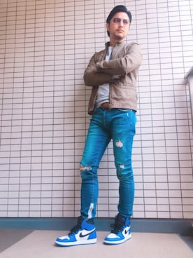「theory（セオリー）のアイテム（ブルゾン）」を使った、Taishi Moriyamaさん（メンズ・170cm）の春コーディネート