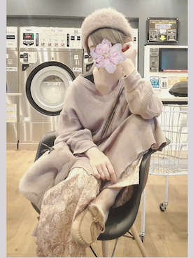 「春めきシューズ」｜「アイテム（ハンチング/ベレー帽）」を使った、＊myuu🐈‍⬛＊さん（レディース・148cm）の春コーディネート