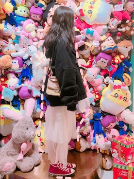 「アイテム（バッグ）」を使った、流星雨さん（レディース・160cm・10代）の冬コーディネート