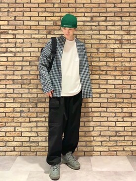 「みりたりー」｜「アイテム（ニットキャップ/ビーニー）」を使った、yuto0119ykさん（メンズ・175cm）の春コーディネート