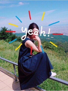 「ホワイトスニーカー」｜「アイテム（その他）」を使った、m＿hlpさん（レディース・161cm）の夏コーディネート