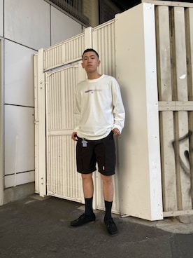 「Sourcream（サワークリーム）のアイテム（パンツ）」を使った、岡垣内拓/Taku  Okagochiさん（メンズ・181cm）の秋コーディネート