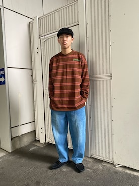 「秋のマイ旬スタイル」｜「アイテム（モカシン/デッキシューズ）」を使った、岡垣内拓/Taku  Okagochiさん（メンズ・181cm）の秋コーディネート